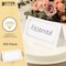 Better Office Products Place Cards, 2in. x 3.5in. White W/Modern Metallic Gold Geo Border, Folded Table Tent Cards, 100PK 64648 - alternate 4